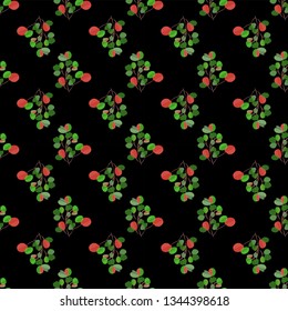 Brightl modern background with jungle leaves. Exotic pattern with palm leaves. Vector illustration