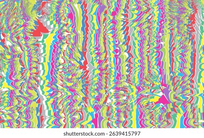 Brightly colored abstract patterns with feather-like or spreading petal-like effects, creating a dynamic and energetic impression