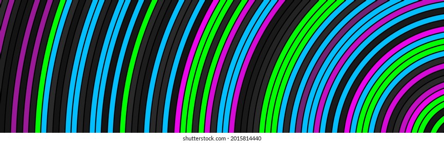 Brightly colored arched header. Abstract colorful circle vector banner. Modern background