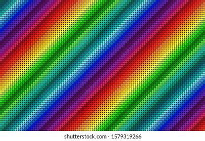 Brightly colored circular background, color spectrum on black background, wheel pattern, modern vector illustration
