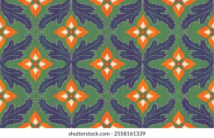 Brightly colored fabric patterns, beautifully arranged floral patterns