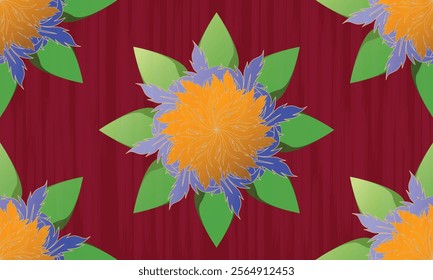 Brightly colored fabric patterns, beautifully arranged floral patterns, abstract floral background