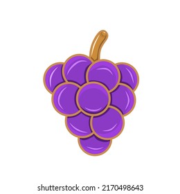 Brightly colored Grapes perfect for vector graphics, children's book illustrations, stickers, screen printing, logos, and other branding needs