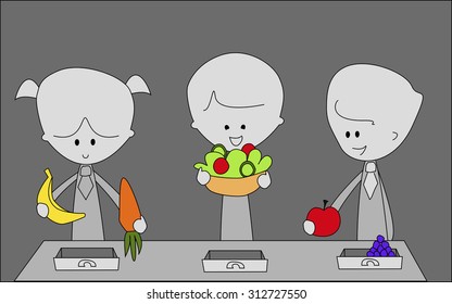 Brightly Colored Healthy Packed Lunch Choices