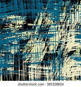 brightly colored lines Graffiti on a black background vector illustration