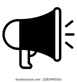 A brightly colored megaphone with a comfortable grip, perfect for outdoor events and public gatherings.