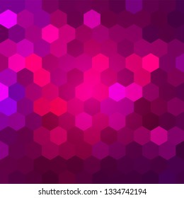 Brightly Colored Pink and Magenta Mosaic Design