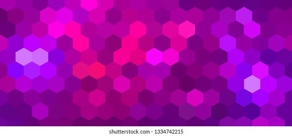 Brightly Colored Pink and Purple Mosaic Design