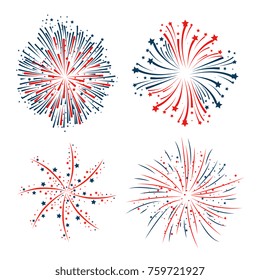 brightly colorful fireworks background