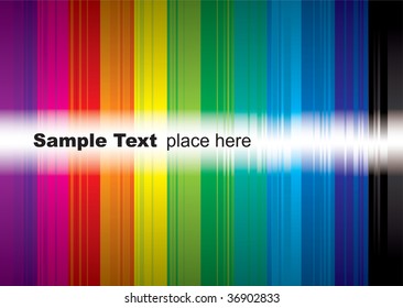 brightly coloured rainbow background with room to add your own text