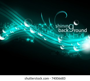 Brightly glowing background, EPS10 format
