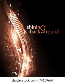Brightly glowing background, EPS10 format