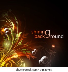 Brightly glowing background, EPS10 format