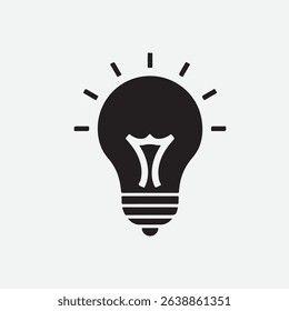 A brightly lit light bulb, showcasing its filament and warm glow. This image represents ideas, innovation, and illumination, suitable for concepts related to creativity, energy, and solutions. The cle