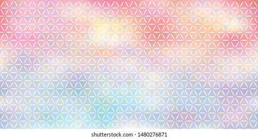 Brightly pastel abstract vector triangle geometric background for use in design