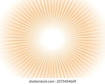 Brightly shining sun rays image concentrated line background_light orange