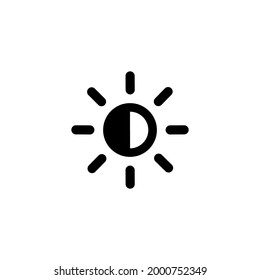 Brightnes Contrast vector simple icon perfect design