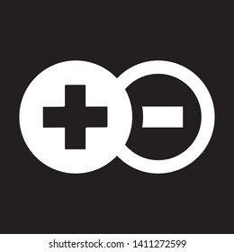 Brightness adjustment icon in line vector - Vector