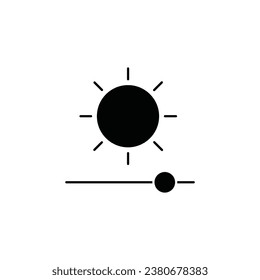 Brightness concept line icon. Simple element illustration.Brightness concept outline symbol design.