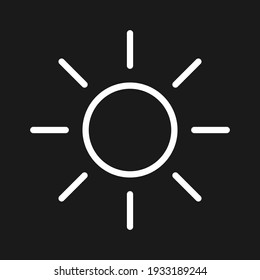 Brightness, contrast, adjust icon vector image. Can also be used for customer support and UI. Suitable for use on web apps, mobile apps and print media.