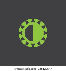 brightness contrast cut identity template icon design element
