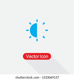 Brightness Contrast Icon Vector Illustration Eps10