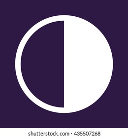 Brightness and contrast icon . Vector illustration