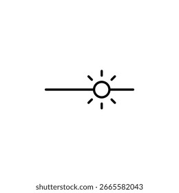 Brightness Control Icon for Mobile Interface