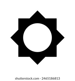 Brightness control icon vector design in eps 10