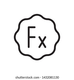Brightness, effect icon - Vector. Photo concept vector illustration.