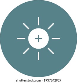 Brightness, enhance, adjust icon vector image. Can also be used for customer support and UI. Suitable for use on web apps, mobile apps and print media.
