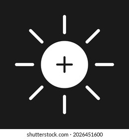 Brightness, enhance, adjust icon vector image. Can also be used for customer support and UI. Suitable for use on web apps, mobile apps and print media.