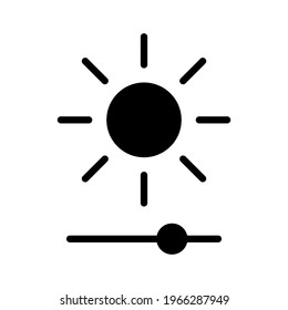 Brightness, enhance, slider icon vector image. Can also be used for customer support and UI. Suitable for use on web apps, mobile apps and print media.
