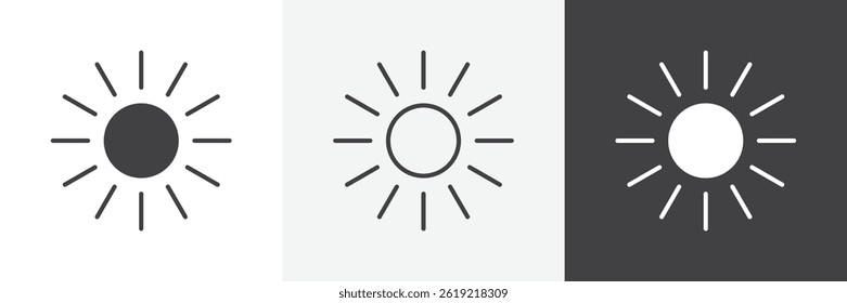 Conjunto de ícones de vetor de luminosidade plana e forro