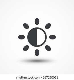Brightness Icon Stock Vector (Royalty Free) 267230021 | Shutterstock