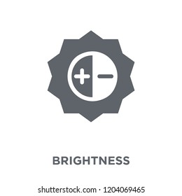 Brightness icon. Brightness design concept from  collection. Simple element vector illustration on white background.