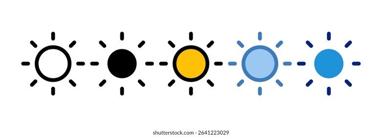 Brightness Icon Element For Design