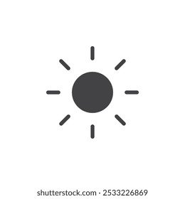 Icono de brillo Conjunto de contorno simple plano