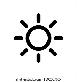 Brightness Icon, Intensity Setting Vector Art Illustration - Shutterstock ID 1192307527