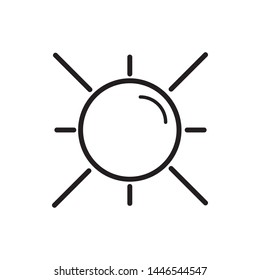 Brightness Icon, Intensity Setting Vector Art Illustration - Vector, EPS 10, Premium.