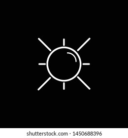Brightness Icon, Intensity Setting Vector Art Illustration - Vector, EPS 10, Premium.