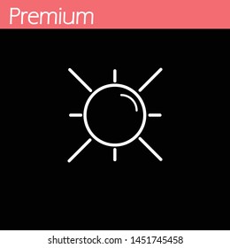 Brightness Icon, Intensity Setting Vector Art Illustration - Vector, EPS 10, Premium.