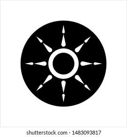 Brightness Icon, Intensity Setting Vector Art Illustration