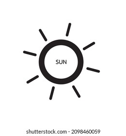 Brightness icon, intensity setting, vector art illustration EPS 10.