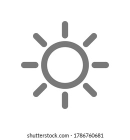 brightness icon isolated on white background. vector illustration 