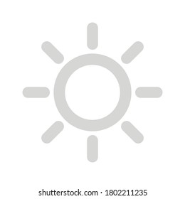 icono de brillo aislado en el fondo blanco. ilustración vectorial