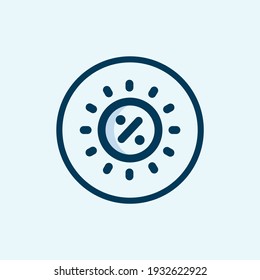 icono de brillo aislado en el fondo blanco. icono de brillo línea delgada esquema de brillo lineal símbolo para logotipo, web, aplicación