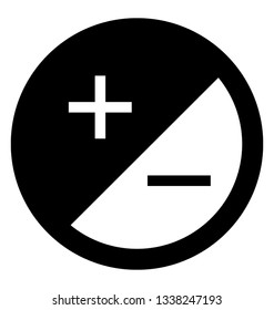 Brightness icon in line vector 