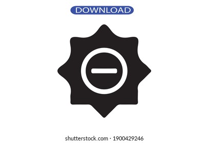 brightness icon or logo isolated sign symbol vector illustration - high quality black style vector icons.