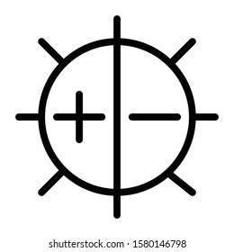 brightness icon outline vector design